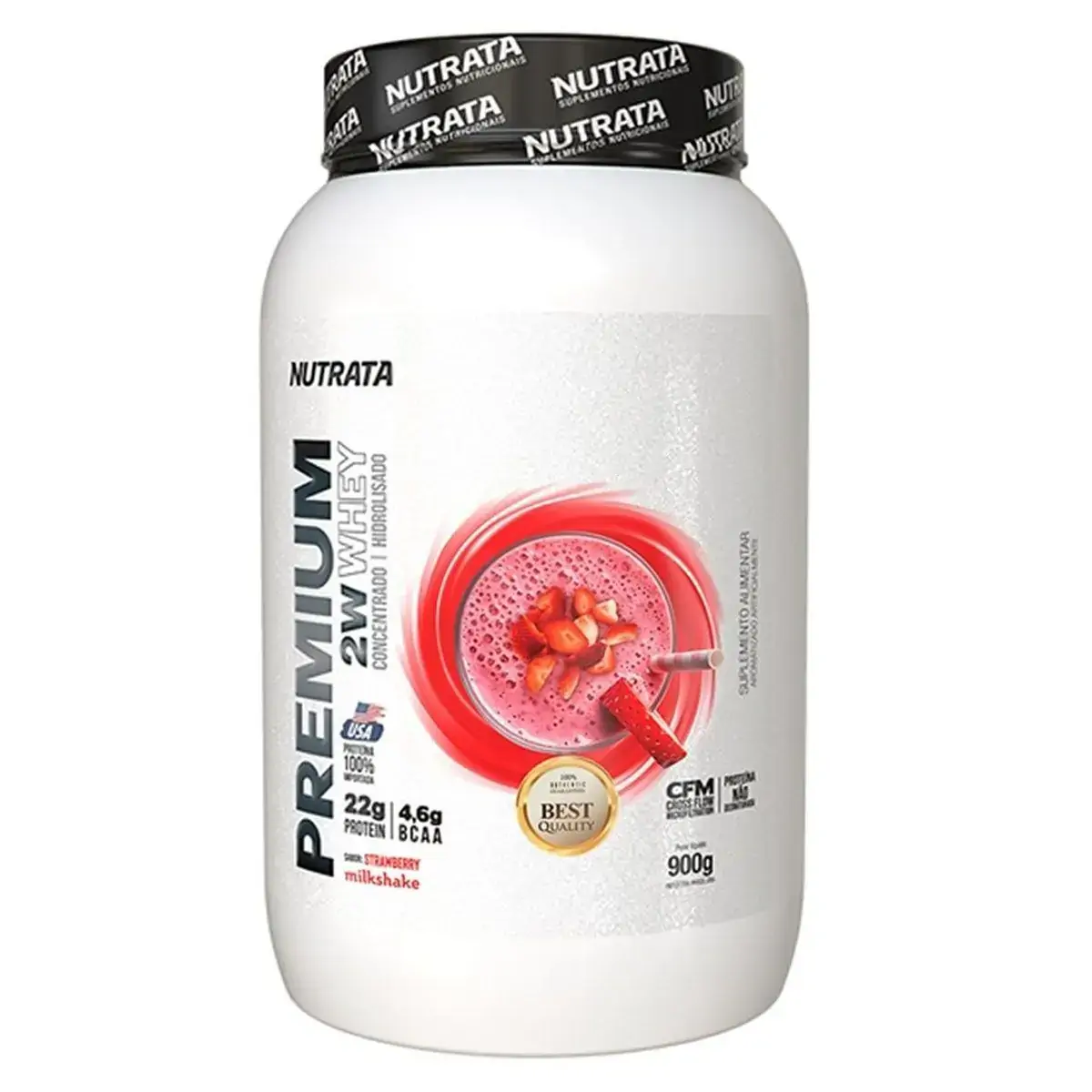 Premium Whey 900gr Morango Nutrata