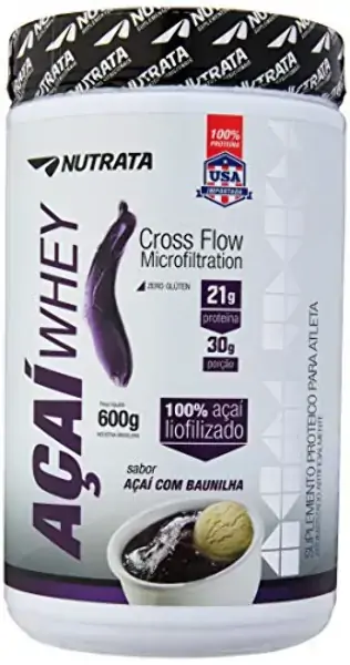 Acai Whey Açai/baunilha 600gr Nutrata