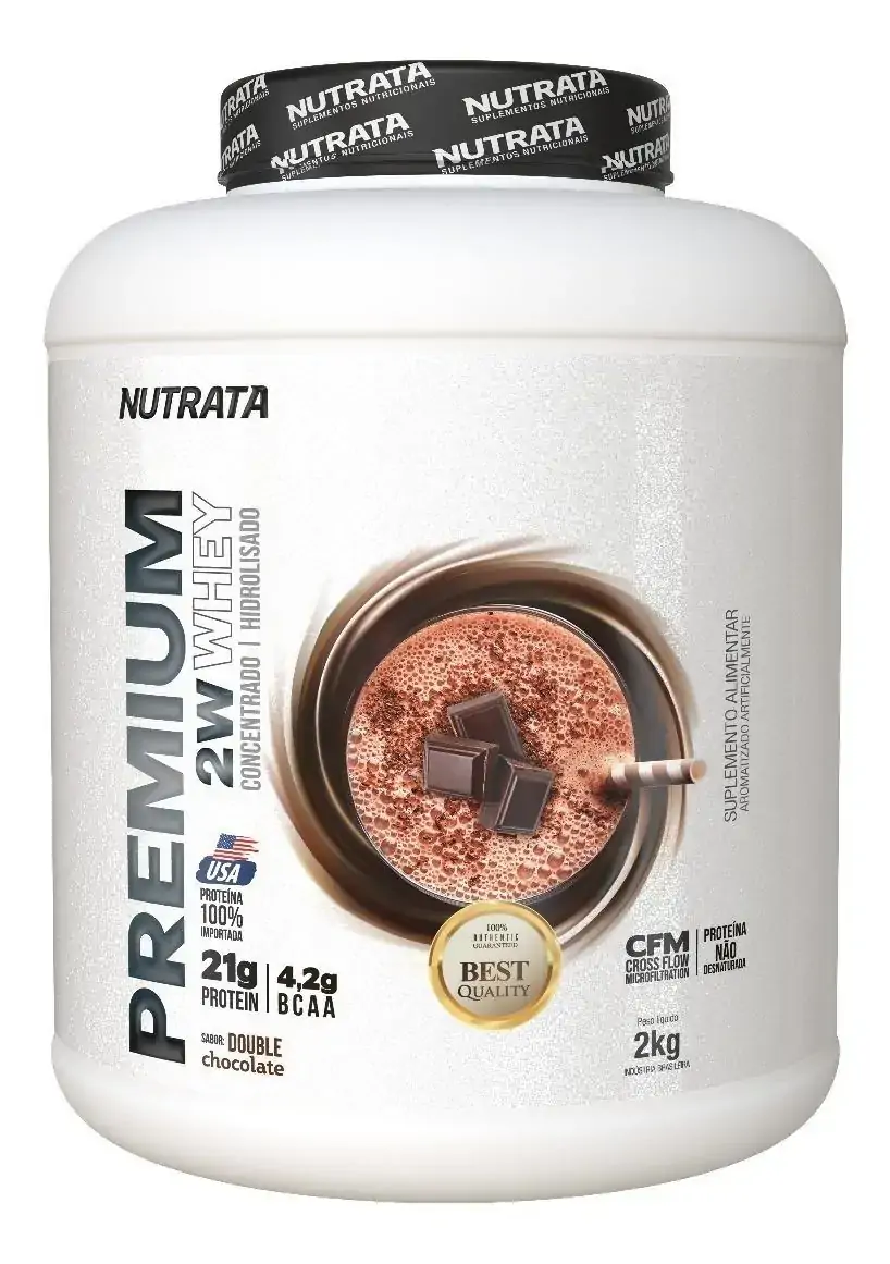 Premium Whey 2w Nutrata 2 Kilos Concentrada E Hidrolisada