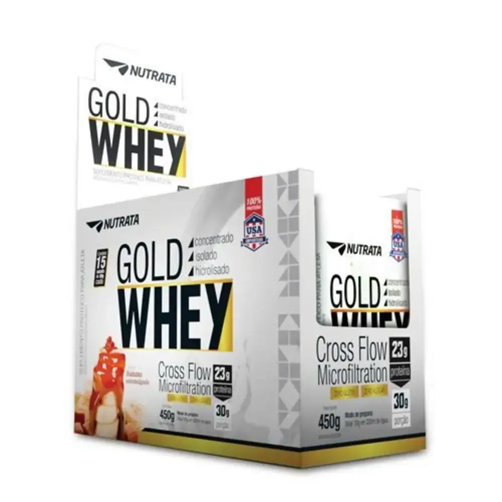 Gold Whey Banana Caramel 15un 44 147 Nutrata