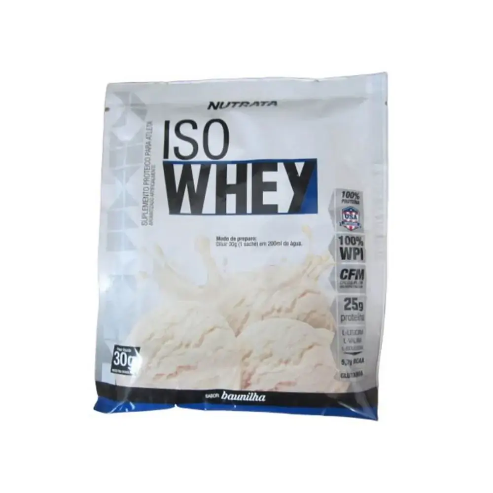 Iso Whey Baunilha 30g Nutrata Suplementos
