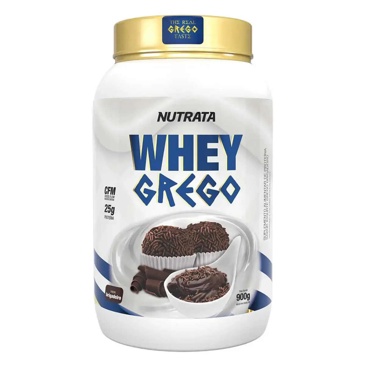 Whey Grego Nutrata 900g Brigadeiro .