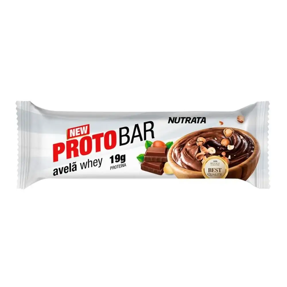 Barra de Proteina Avelã Whey Nutrata Protobar 70g