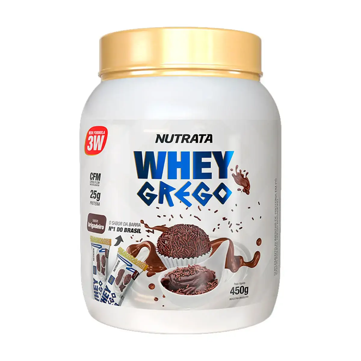 Whey Grego - 450g Brigadeiro - Nutrata