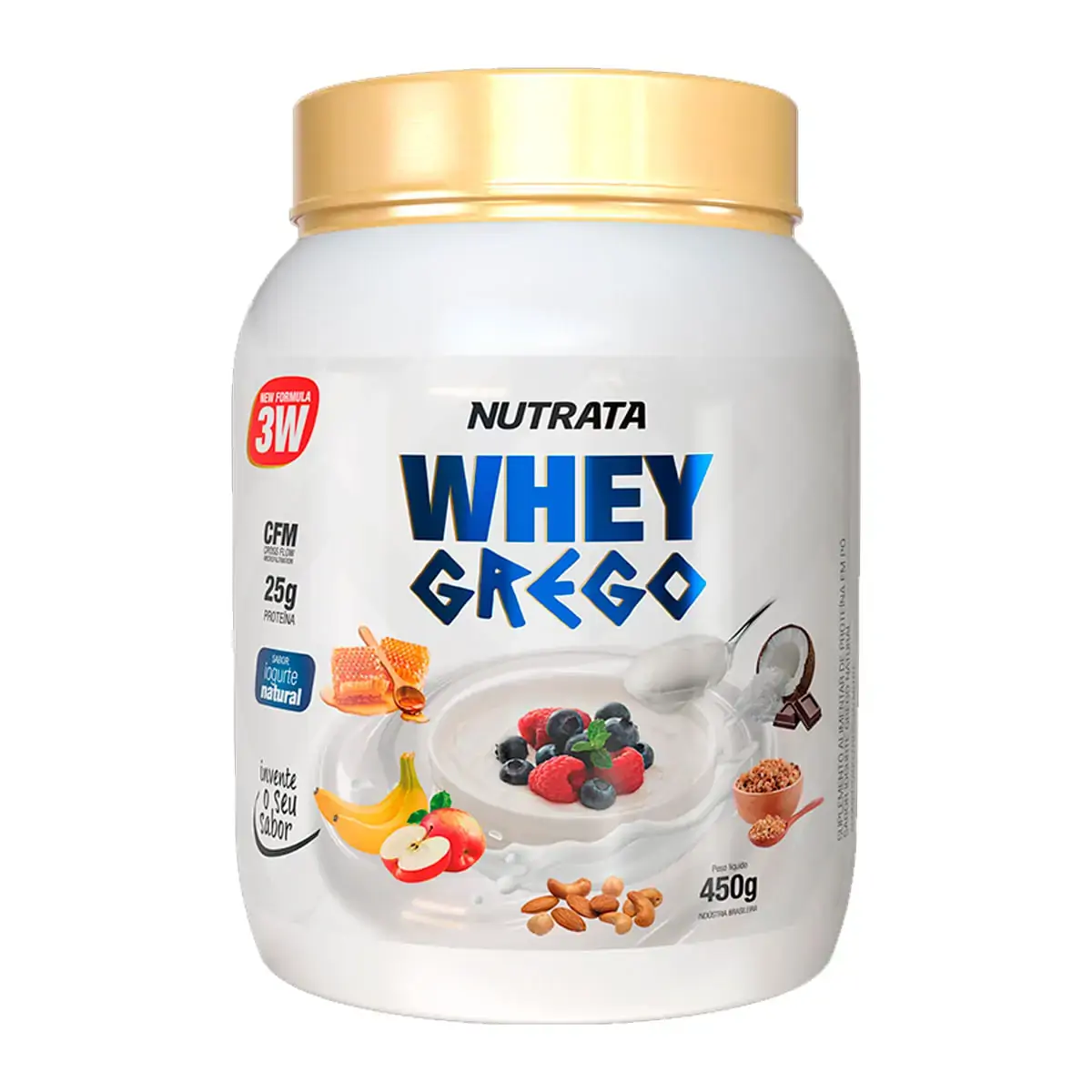 Whey Grego - 450g Iogurte Natural - Nutrata