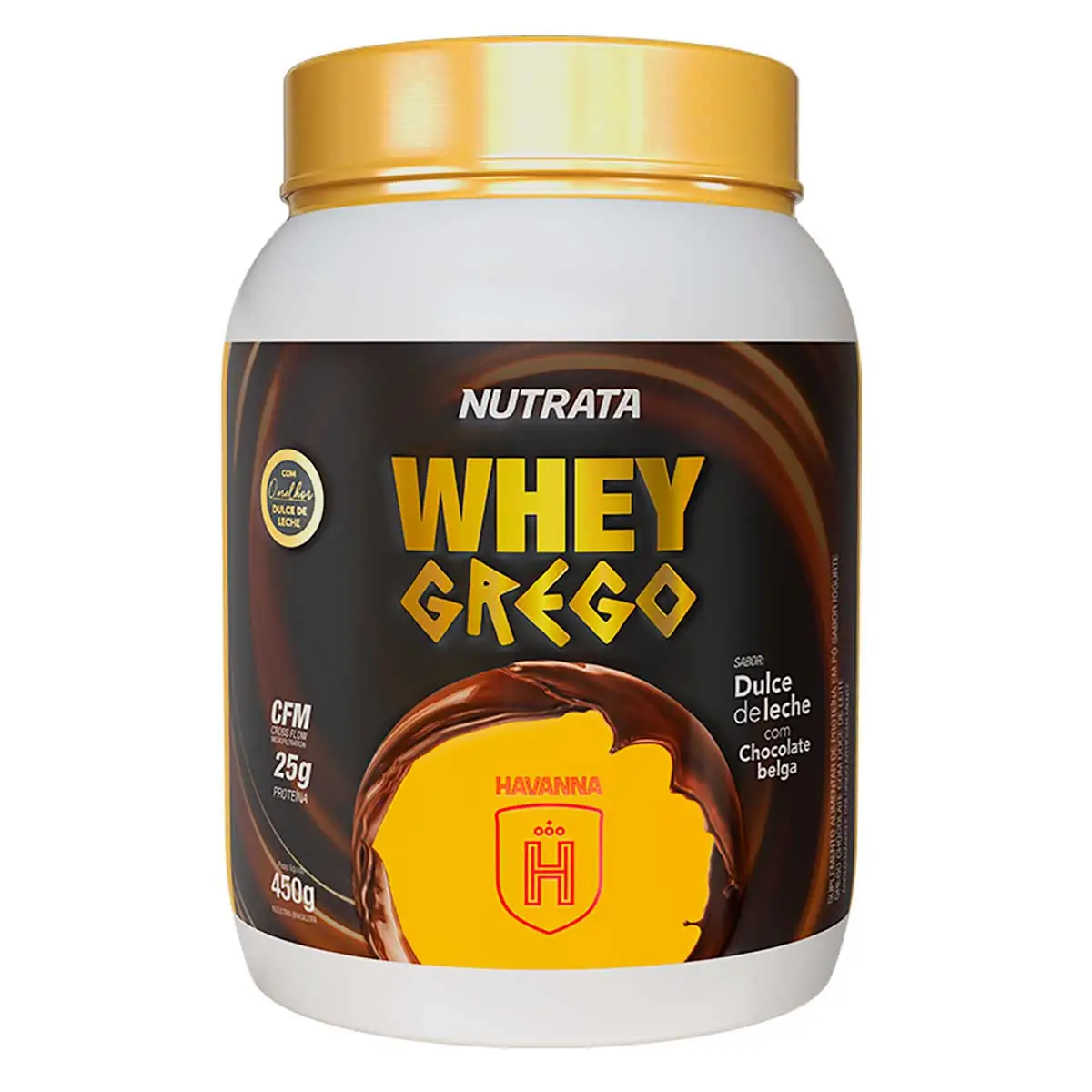 Whey Protein Sabor Doce de Leite com Chocolate Nutrata 450g