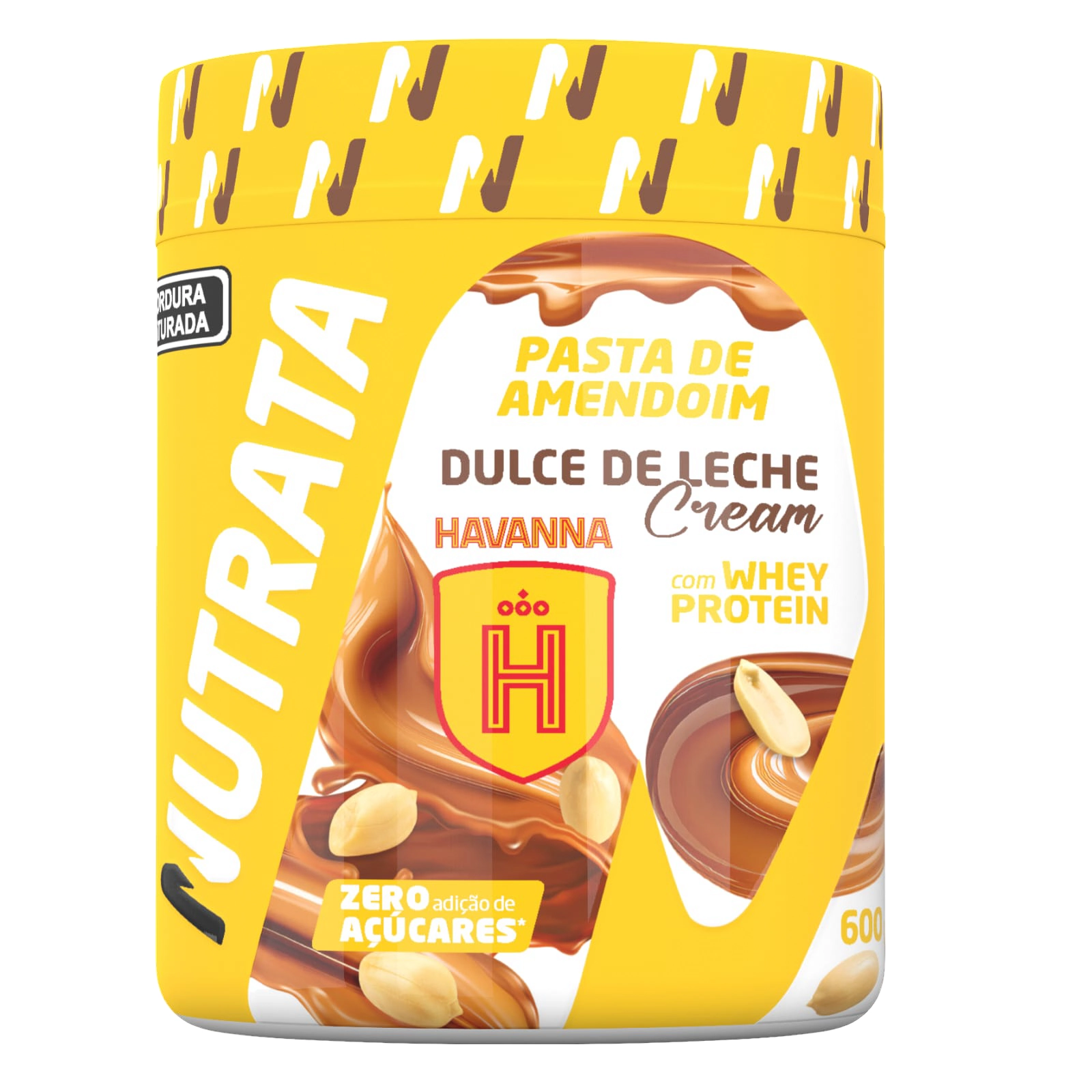 Pasta De Amendoim Sabor Dulce De Leche Nutrata 600g