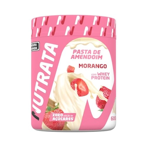 Pasta De Amendoim Nutrata 600g Morango