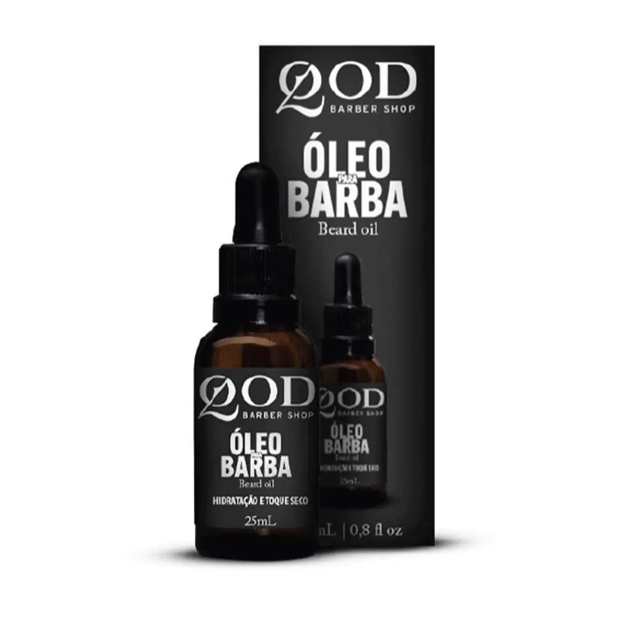 óleo Para Barba Hidratação E Nutrição Toque Seco Qod Barber Shop Caixa 25ml