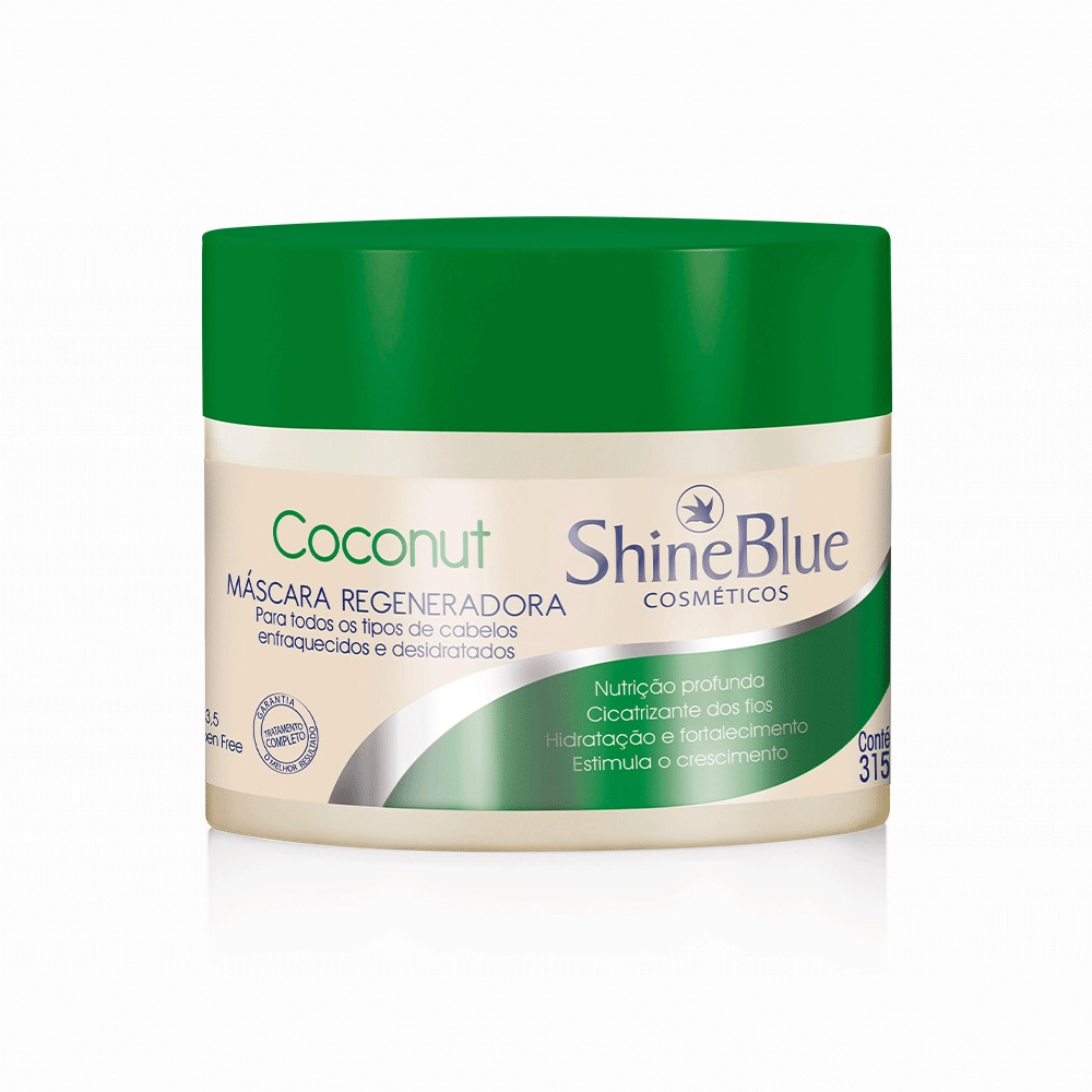 Creme/mascara Tratamento Shine Blue Coconut 315g