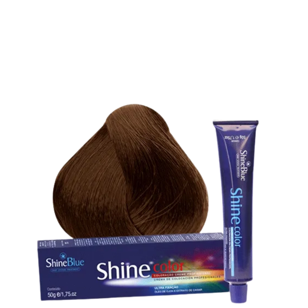 Tint P/cab Shine Blue 7.7 Louro Med Marrom