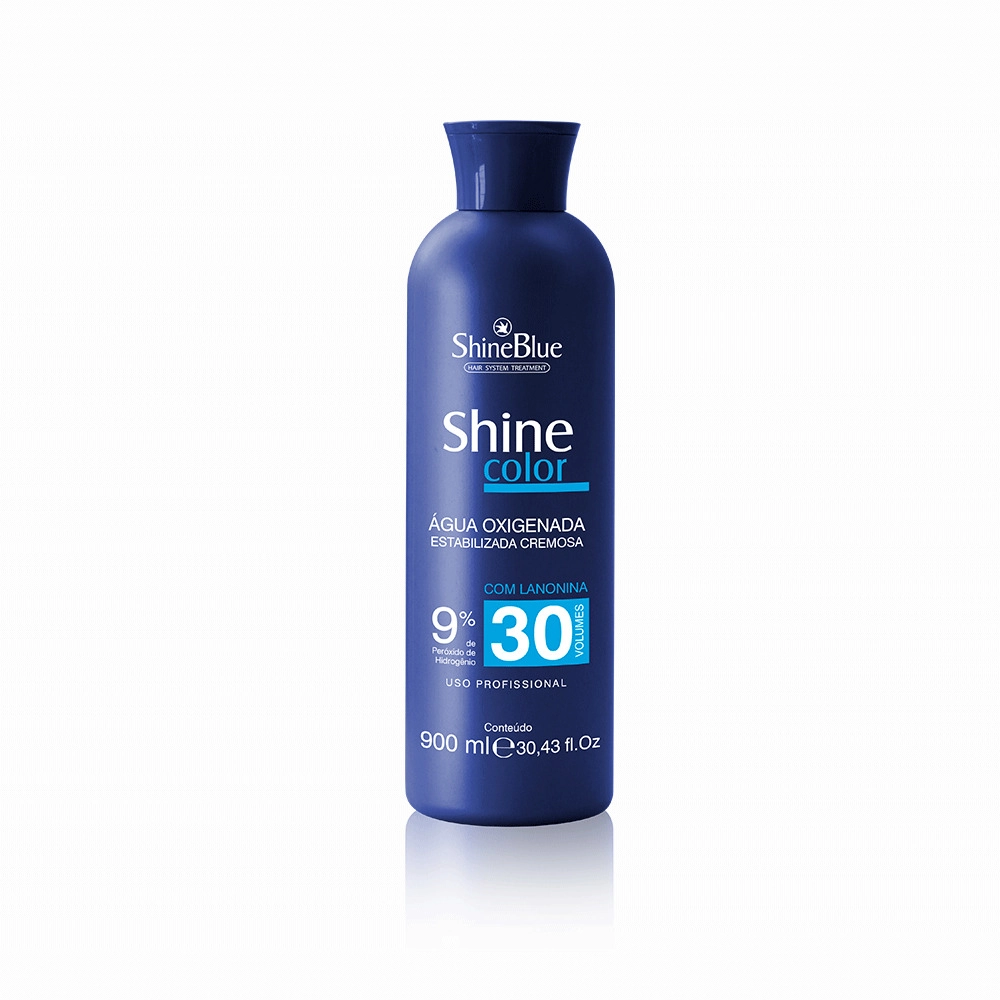 Agua Oxig Shine Blue Color 30v 900ml