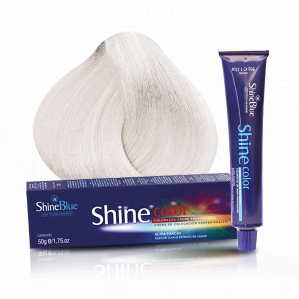 Coloracao Individual Permanente Shine Blue 0.0 Super Clareador 50g
