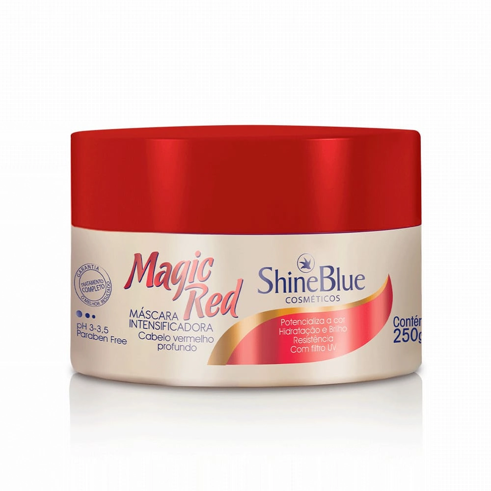 Matizador/mascara Tonalizante Shine Blue Masc Magic Red 250g
