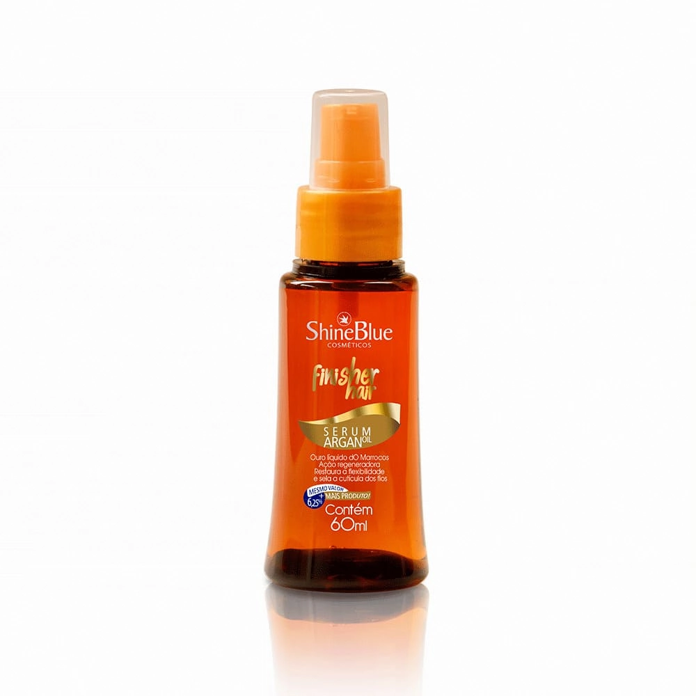 Serum Shine Blue Finisher Hair Argan Oil 50ml