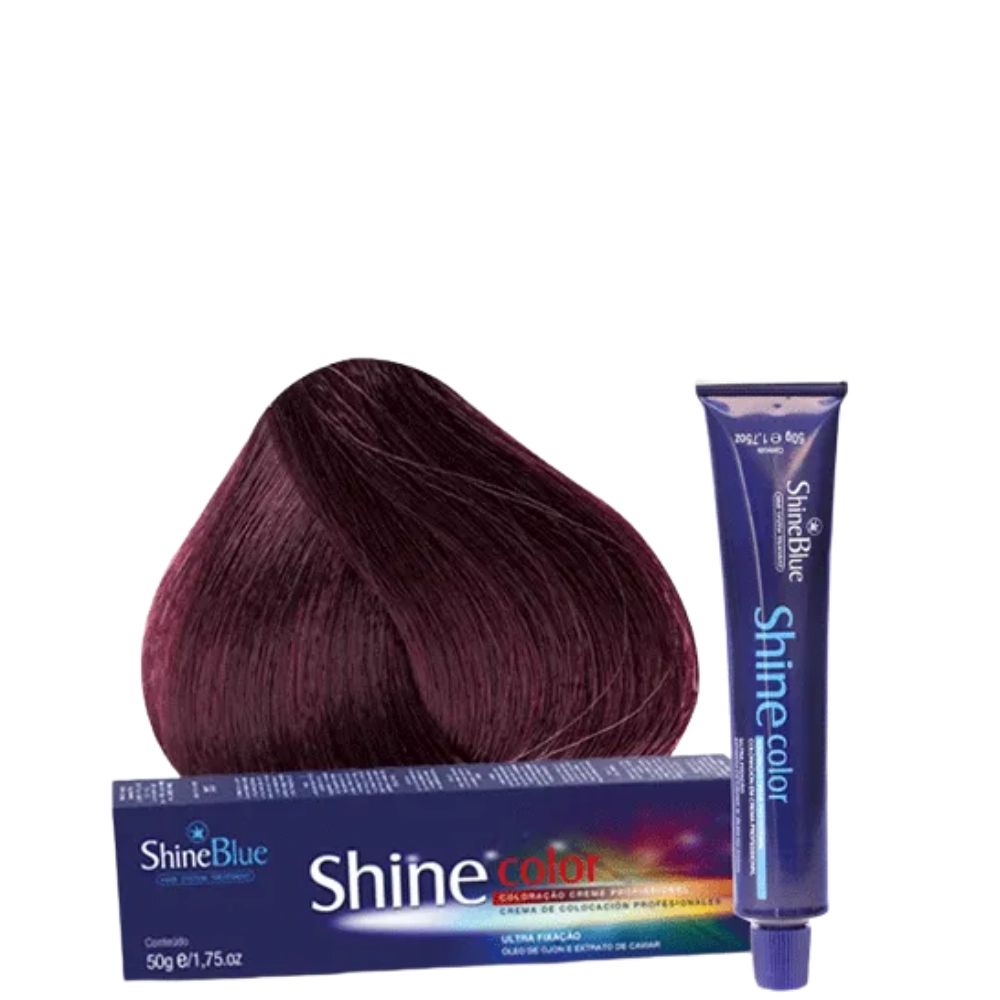 Coloracao Individual Permanente Shine Blue 8.26 Marsala 50g