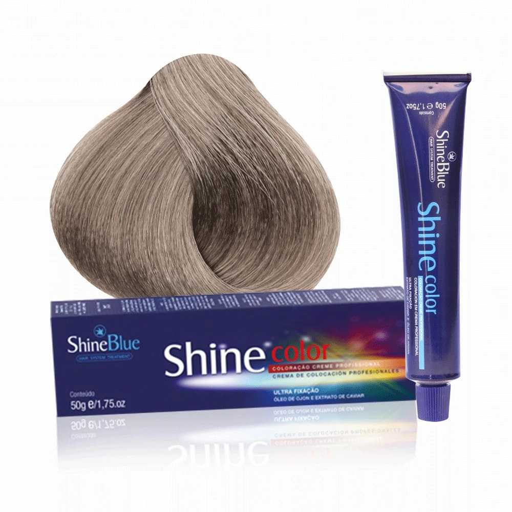 Coloracao Individual Permanente Shine Blue 10.89 Louro Clarissimo Perola 50g