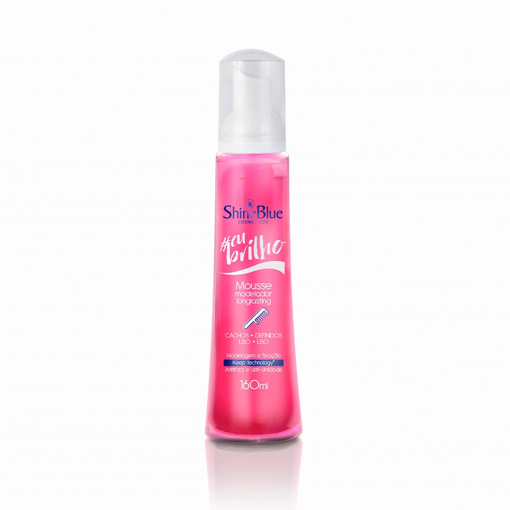 Finalizador/leavein Shine Blue Eu Brilho Mousse Longlasting 160ml