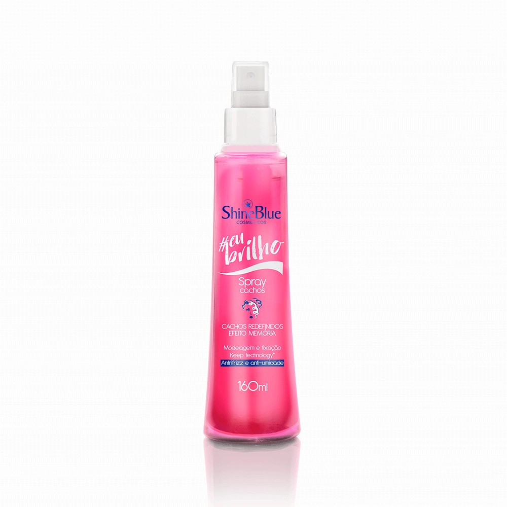 Finalizador/leavein Shine Blue Eu Brilho Spray Fixador De Cachos 160ml