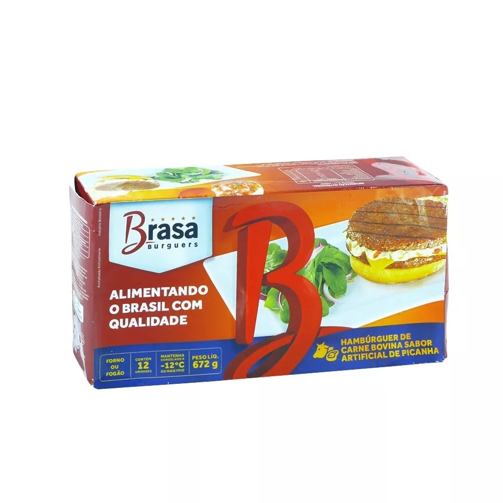 Hamburguer Bovino Picanha 672g Brasa