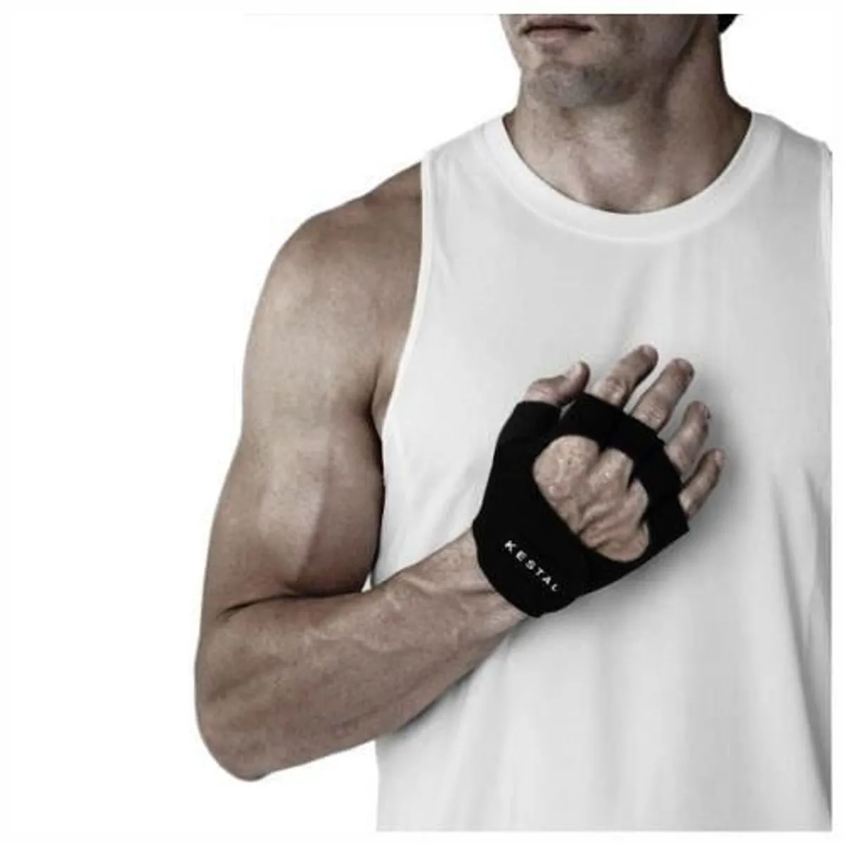 Luva Para Musculacao Neoprene - G - Preta - Kestal