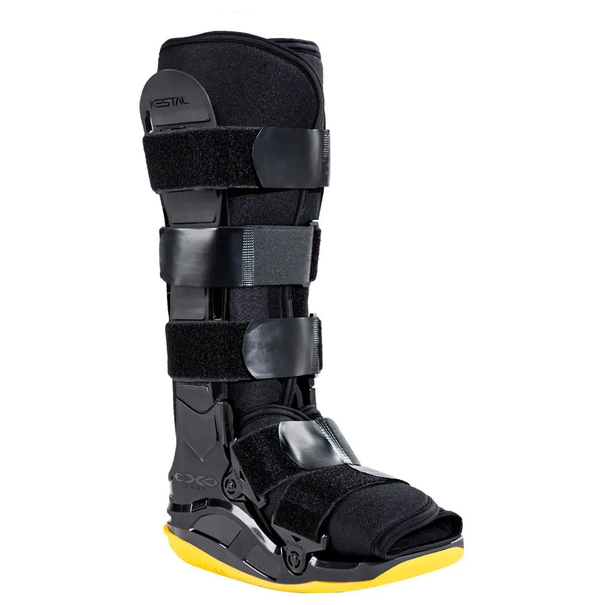 Bota Imobilizadora Longa ExoFoot Kestal - Preta/Amarela - G