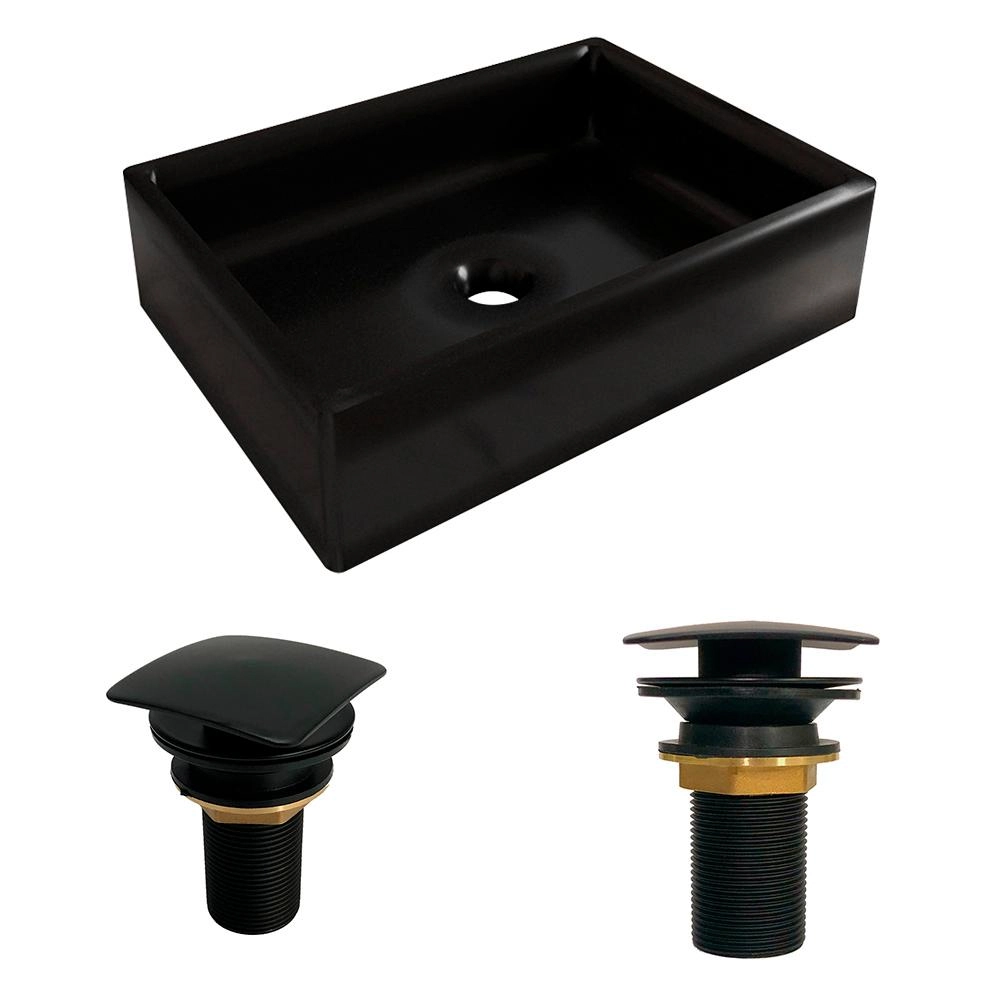 Kit Cuba Torino Sobrepor Com Valvula Click Black