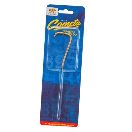 Vela Cometa Numero 7 Dourado