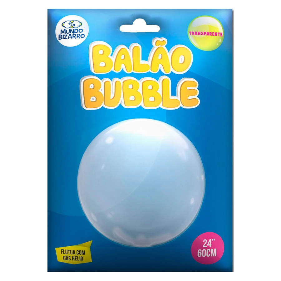 Balao Bubble Transparente 24 0647 Mundo Bizarro