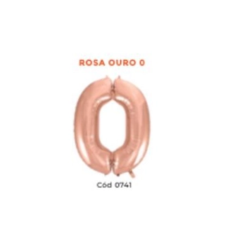 Balao 28 Metal 0 Rosa/ouro Mundo Bizarro