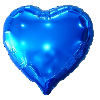 Balao Metal Corac Azul 20 Ref00767 Mundo Bizarro