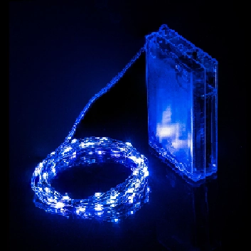 Cordao Led Luz De Fadas Azul C/50l 5m R.956