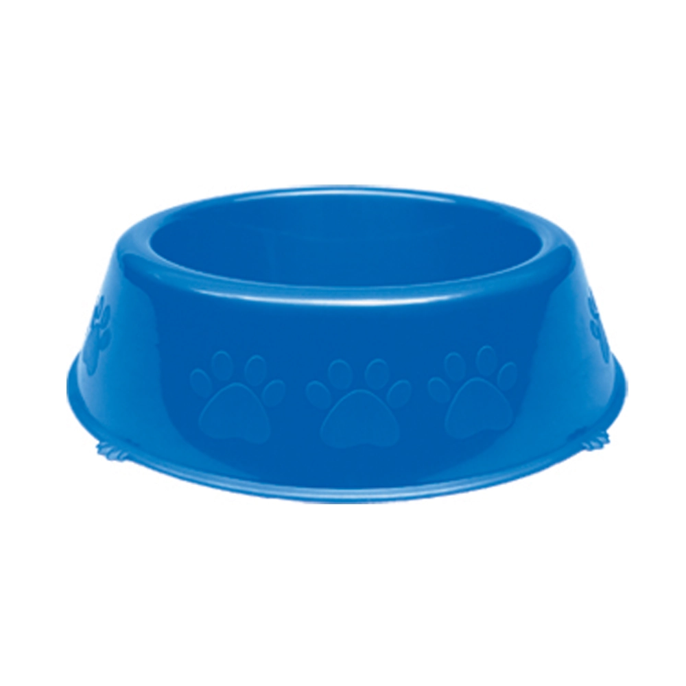 Comedouro Plastico Patinhas Peq 1100ml Azul