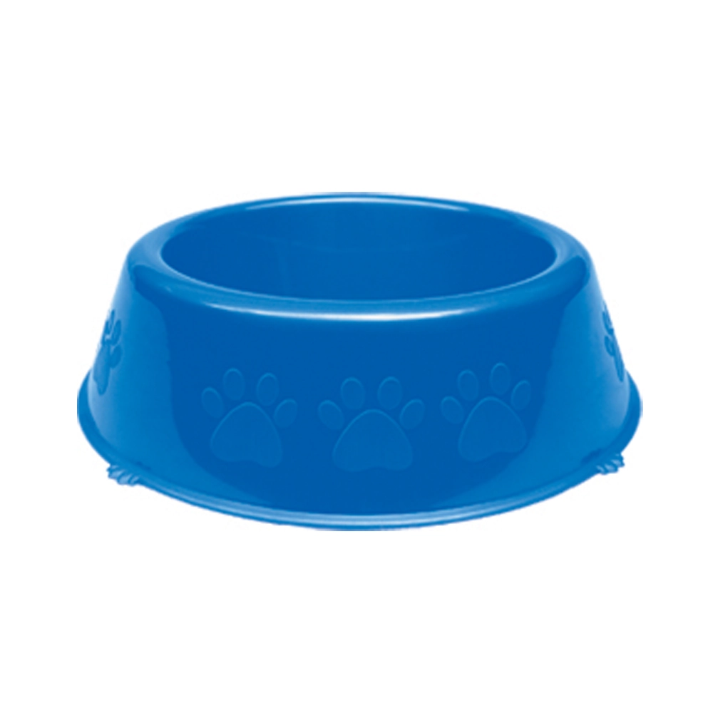 Comedouro Plastico Patinhas Med 1900ml Azul