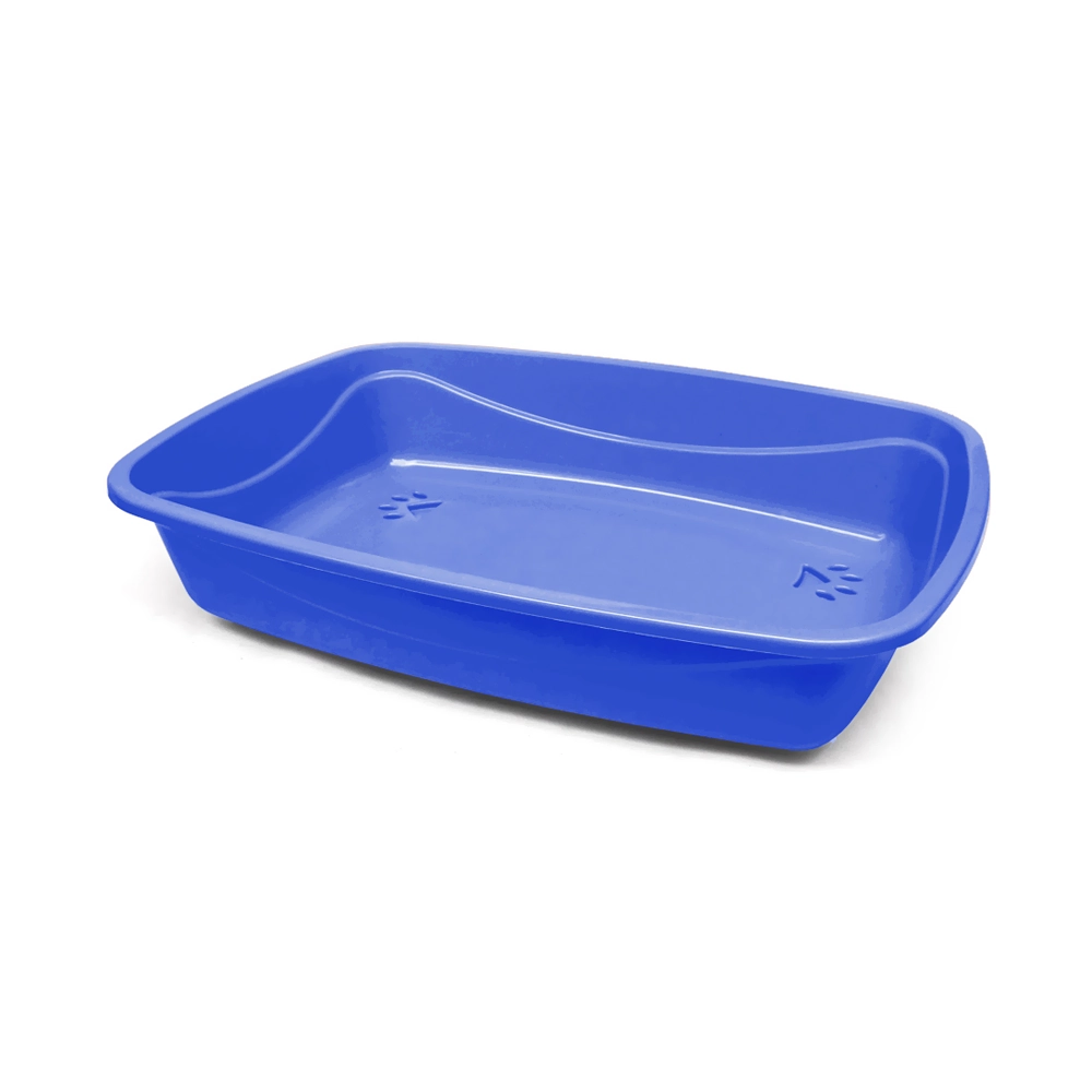 Bandeja Higiênica Pet Injet Luxo Patas Para Gatos Azul