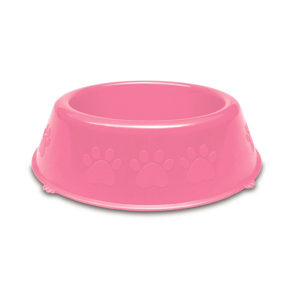 Comedouro P/caes Perolizado Medio Rosa
