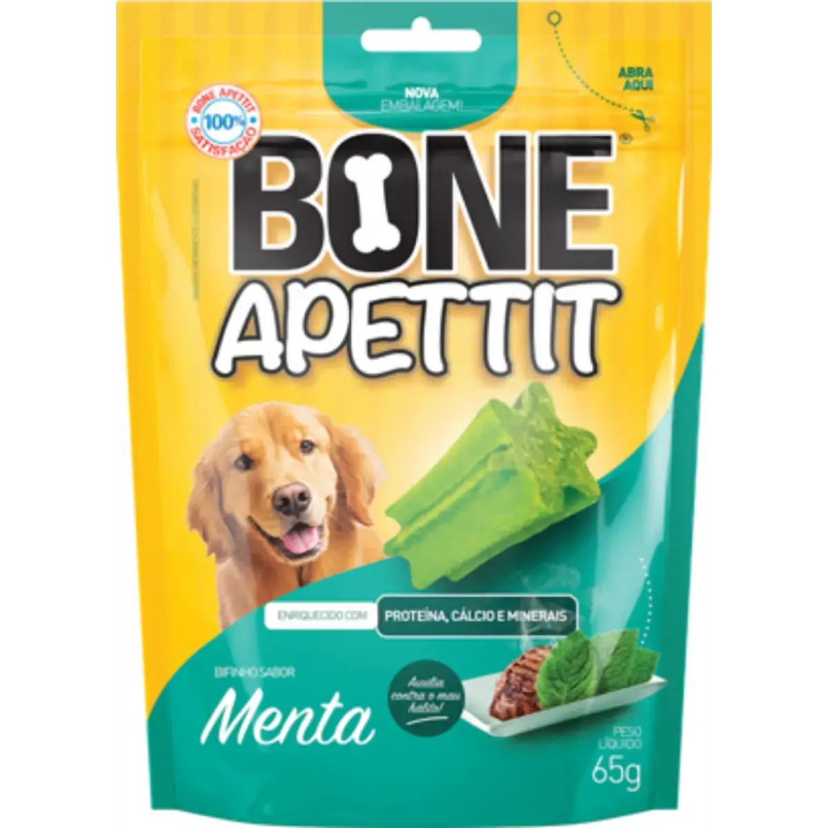 Petisco Bifinho BONE APETTIT Menta 65g