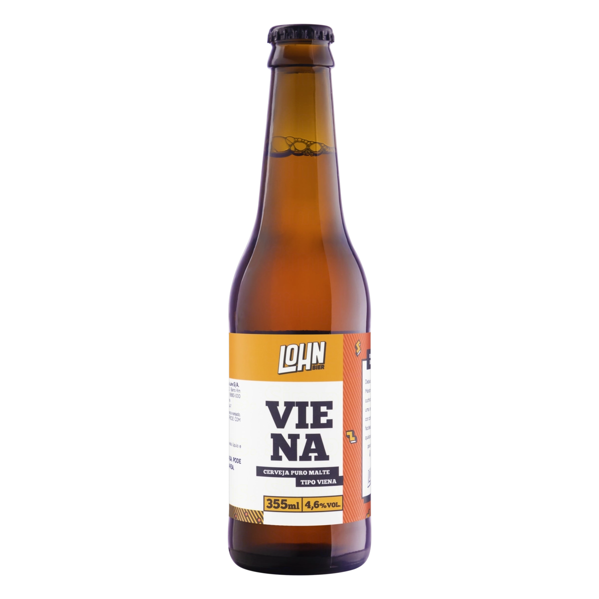 Cerveja Vienna Puro Malte Lohn Bier Garrafa 355ml