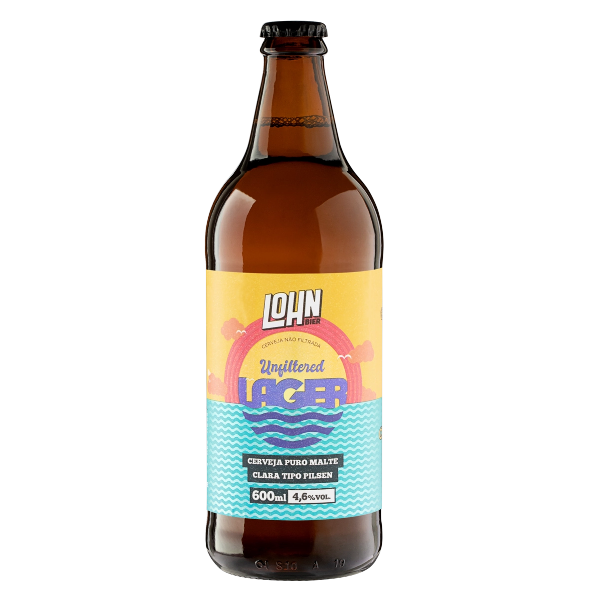 Cerveja Pilsen Puro Malte Unfiltered Lohn Bier Garrafa 600ml