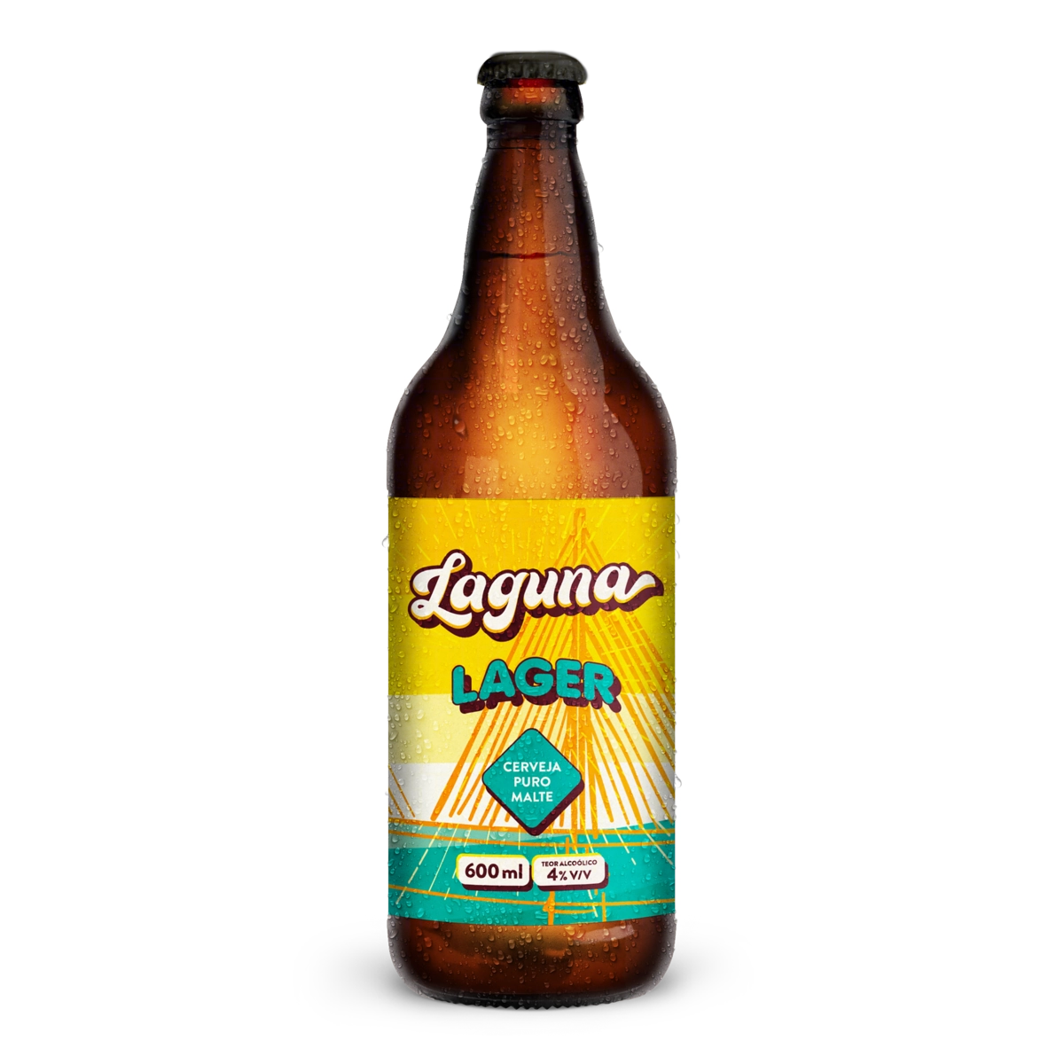 Cerveja Lager Puro Malte Laguna Garrafa 600ml