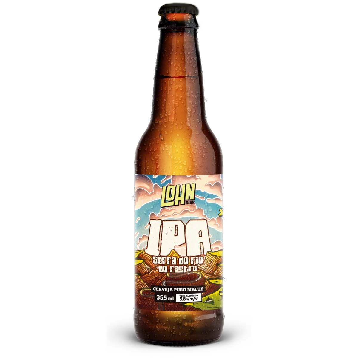 Cerveja Ipa Puro Malte Serra Do Rio Do Rastro Lohn Bier Garrafa 355ml