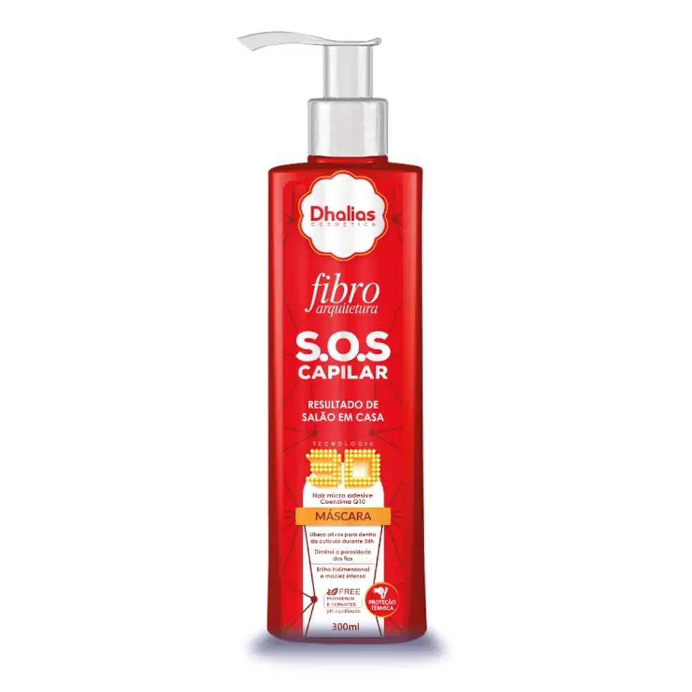 Máscara de Hidratação Pós Progressiva Fibro Arquitetura Capilar - Dhalias - 300ml