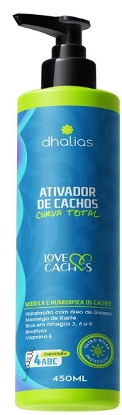 Ativador De Cachos Dhalias 450ml Curva Total 4abc