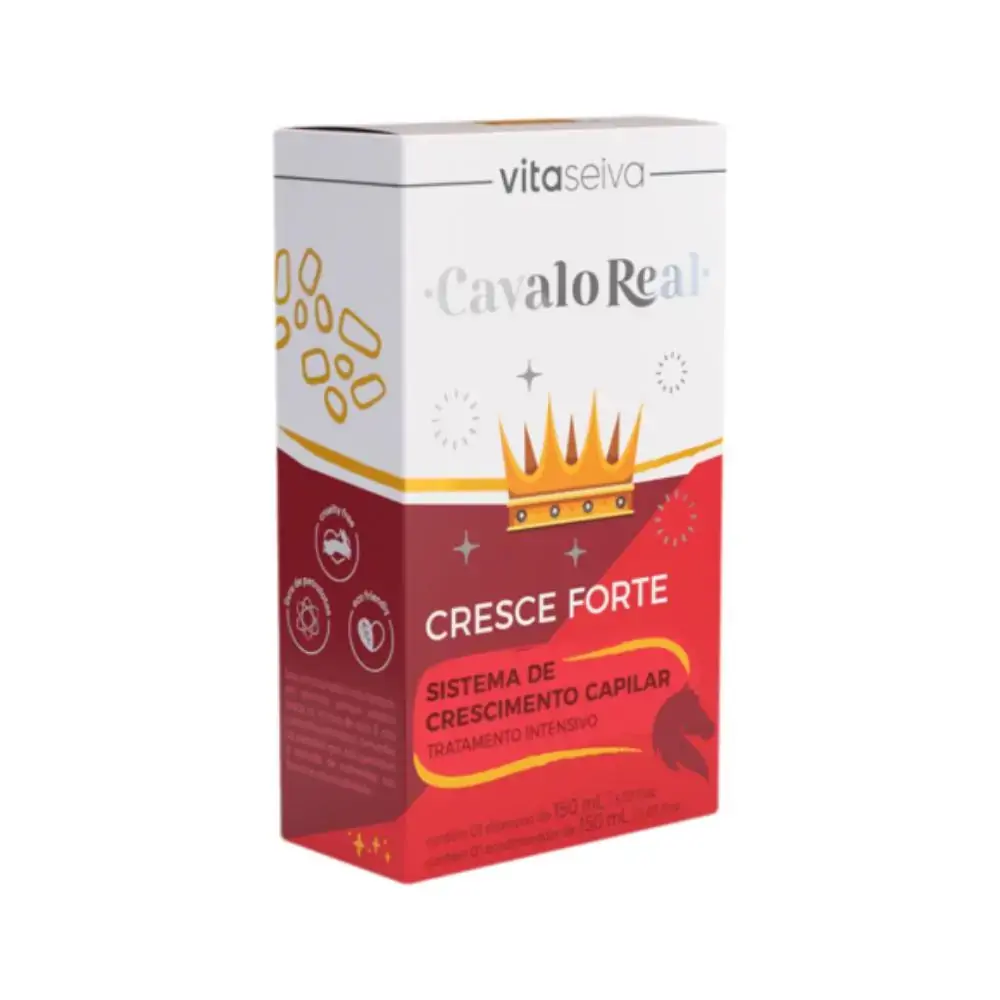 Cresce Forte Vita Seiva Cavalo Real Shampo+creme 150ml cada