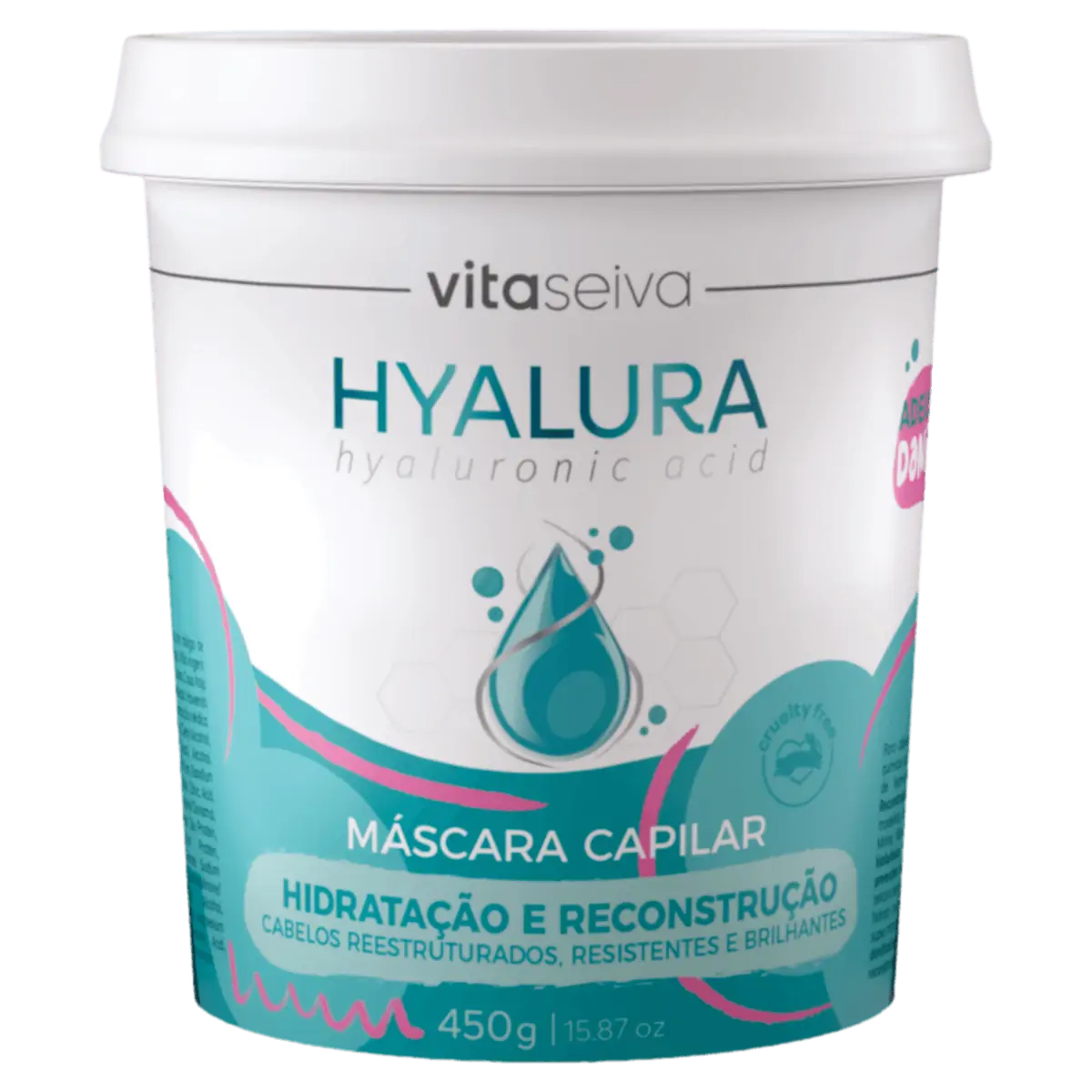 Máscara Capilar Vita Seiva Hyalura Pote 450g