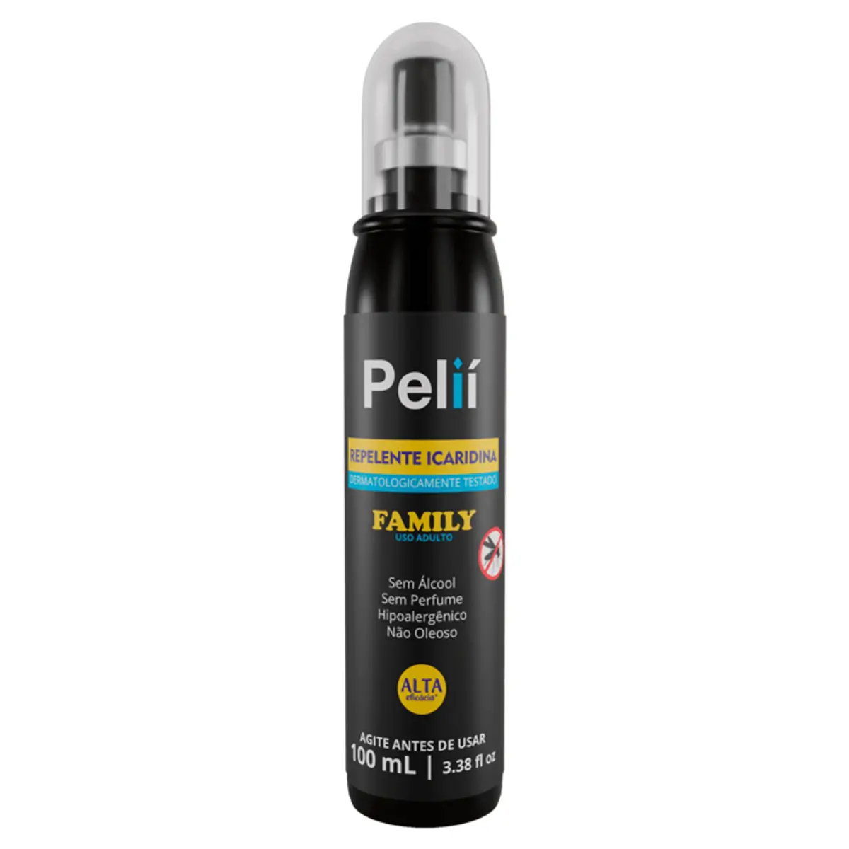 Repelente Sem Perfume Pelií Family Frasco 100ml Spray