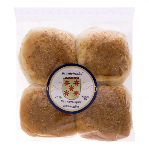 Mini Pao Hamb. Brasileirinho 180g