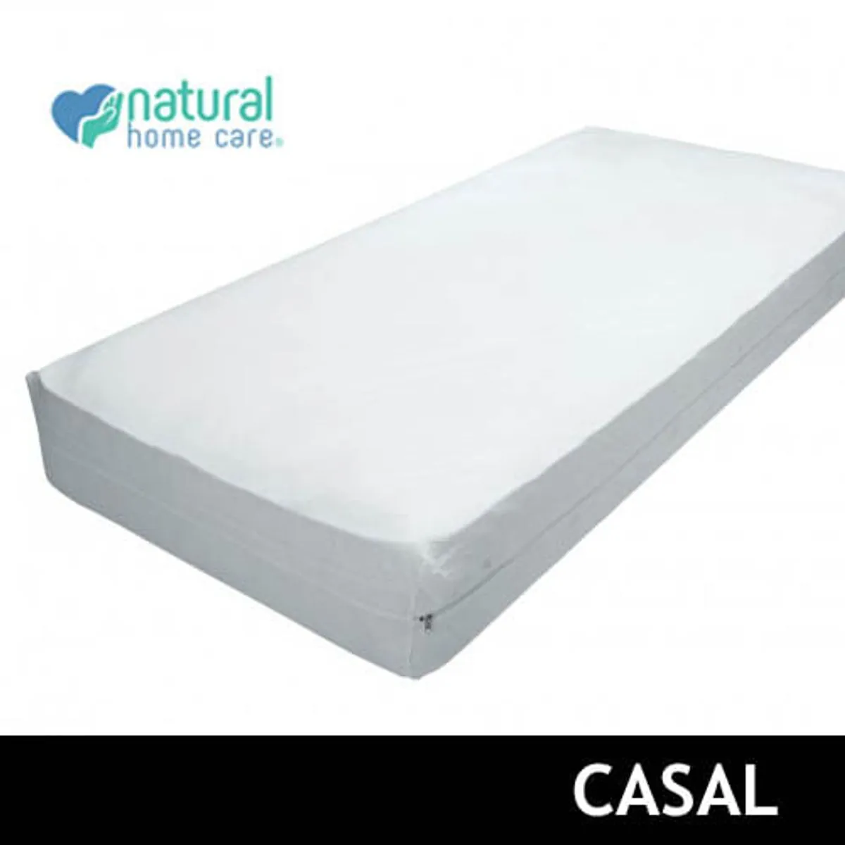 Capa para Colchao Anti Acaro Girassol Natural Home Care Casal - Capa Protetora para Colchao Anti Aca