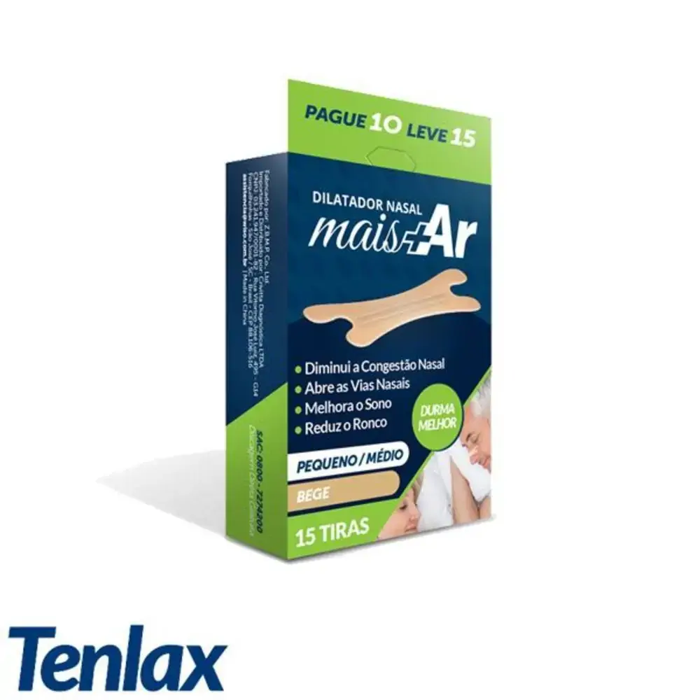 Dilatador Nasal Bege P/m C/10 Und. Mais Ar