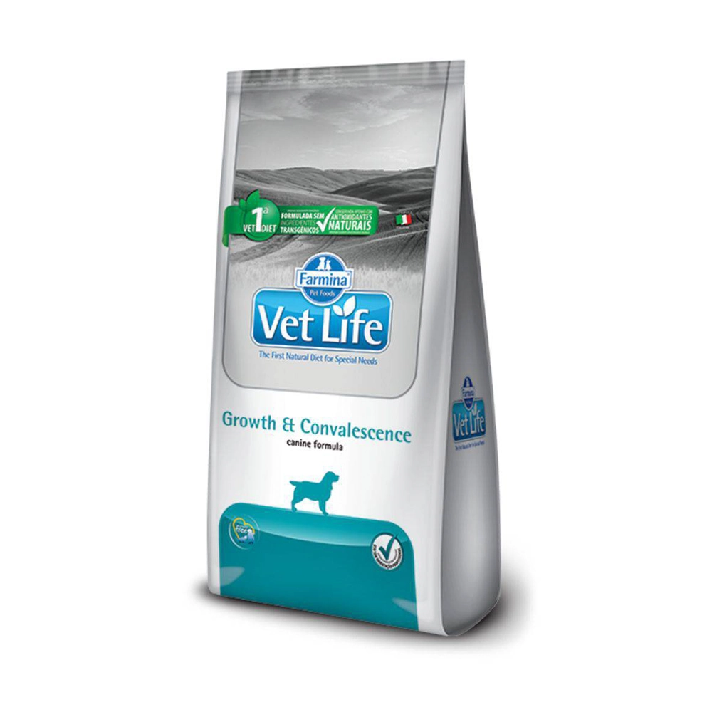 Ração Seca Farmina Vet Life Growth Convalescence Para Cães Adultos Em Recuperação Seca Nutricional